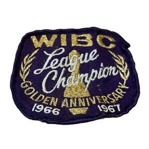 WIBC League Champion 1966 to 1967 Bowling Golden Anniversary Vintage Patch